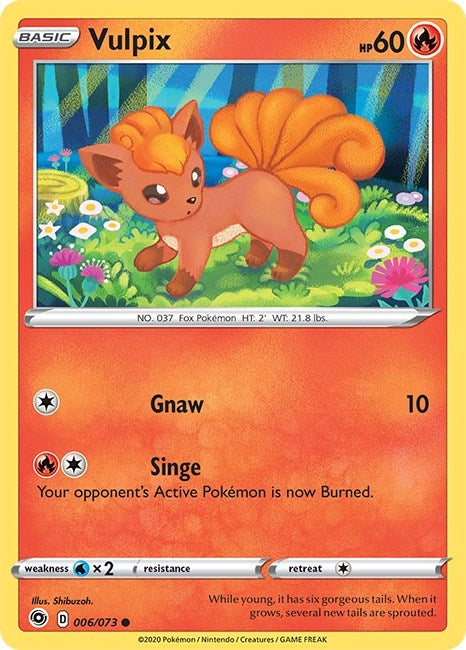 Image for Vulpix (06/73) (Champion's Path) - Pokemon
