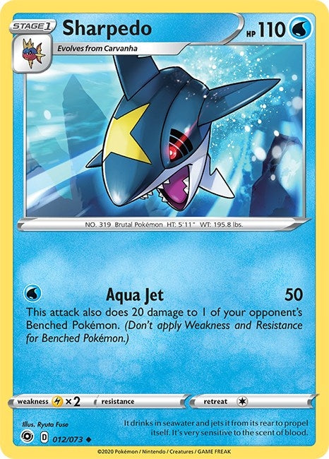 Image for Sharpedo (12/73) (Champion's Path) - Pokemon