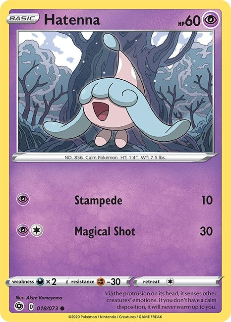 Image for Hatenna (18/73) (Champion's Path) - Pokemon
