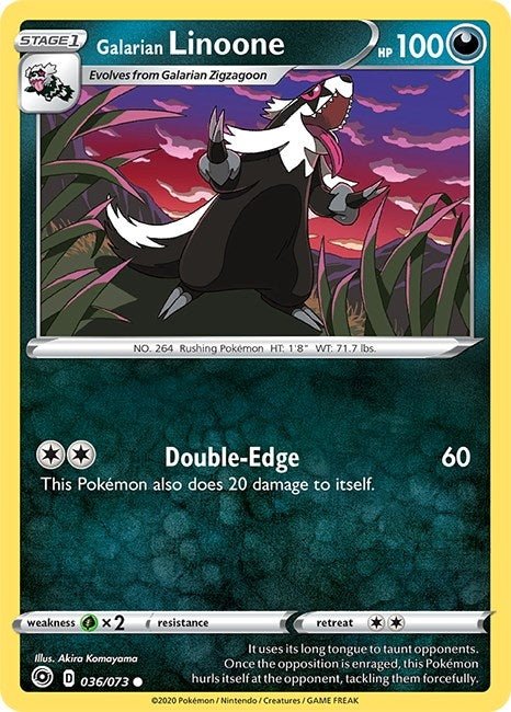 Image for Galarian Linoone (36/73) (Champion's Path) - Pokemon