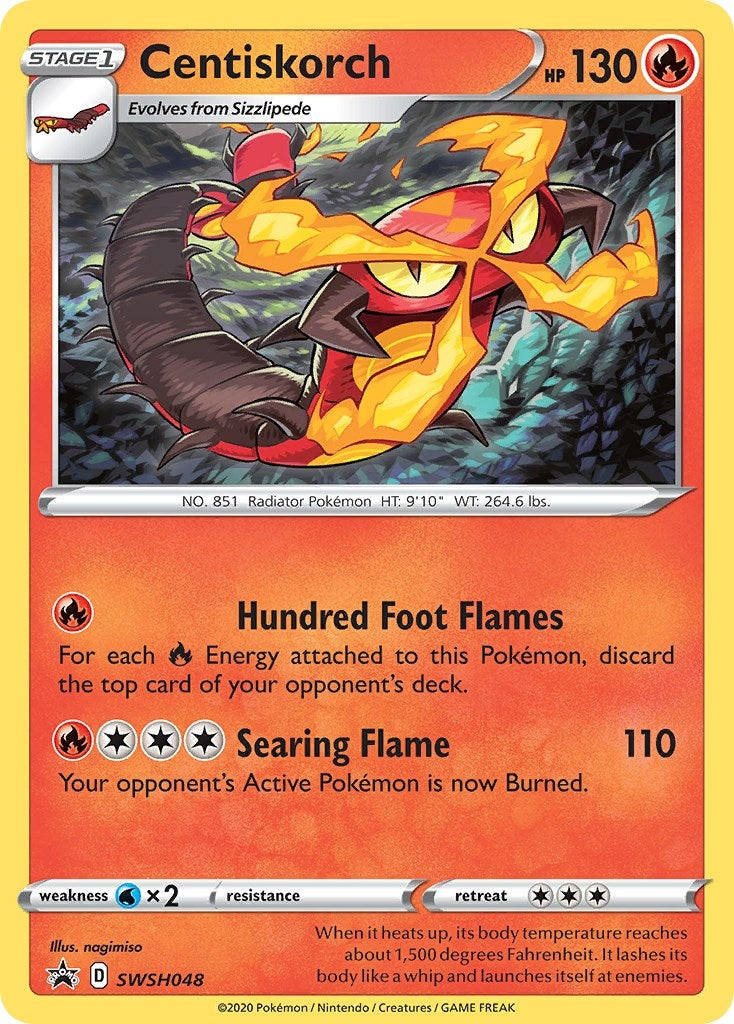 Image for Centiskorch - SWSH048 (SWSH048) (SWSH: Sword & Shield Promo Cards) - Pokemon