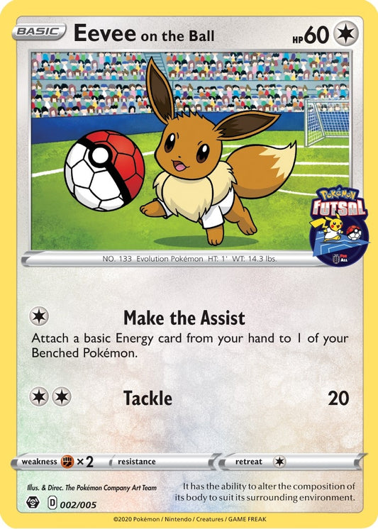Image for Eevee on the Ball - 002/005 (Pokemon Futsal) (002/005) (Miscellaneous Cards & Products) - Pokemon