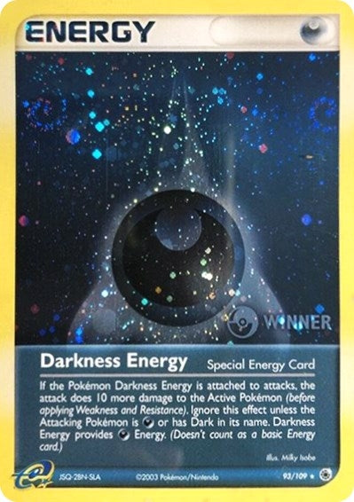 Image for Darkness Energy (Special) - 93/109 (Cosmos Holo) [Winner] (93/109) (League & Championship Cards) - Pokemon