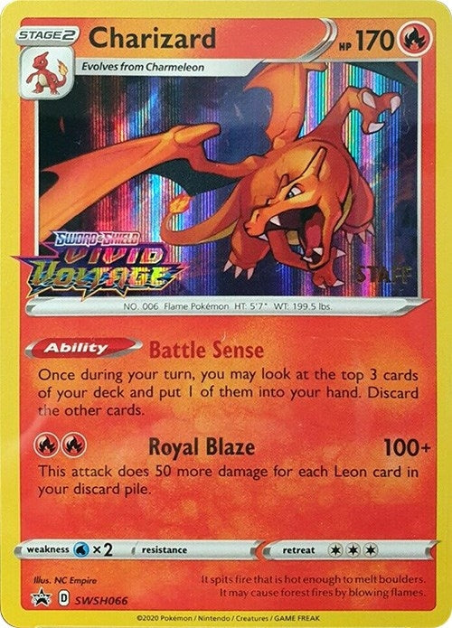 Image for Charizard - SWSH066 (Prerelease) [Staff] (SWSH066) (SWSH: Sword & Shield Promo Cards) - Pokemon