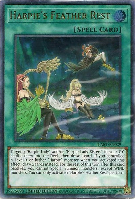 Image for Harpie's Feather Rest (LART-EN029) (The Lost Art Promotion) (LART) - YuGiOh