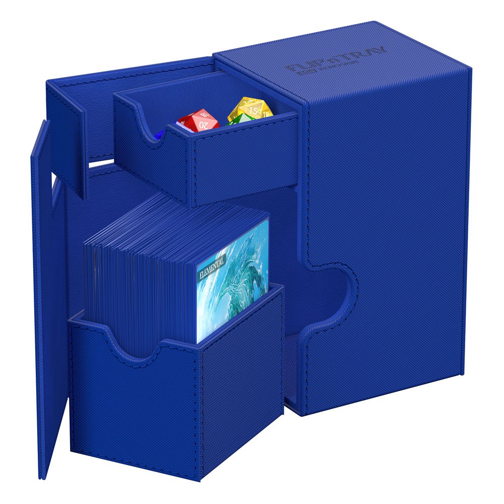 Ultimate Guard: Deck Box – XenoSkin Monocolor Flip'n'Tray 80+ – Blue
