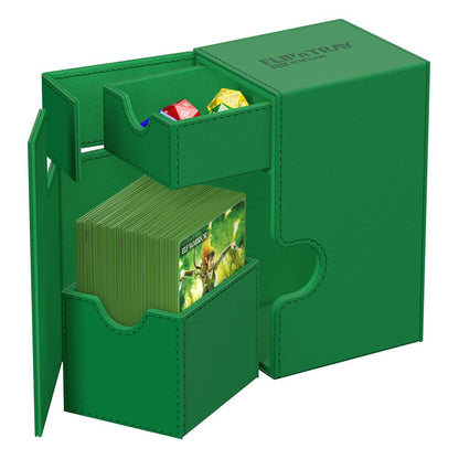Ultimate Guard: Deck Box – XenoSkin Monocolor Flip'n'Tray 80+ – Green