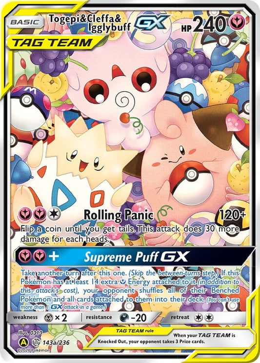 Image for Togepi & Cleffa & Igglybuff GX - 143a/236 (143a/236) (Alternate Art Promos) - Pokemon