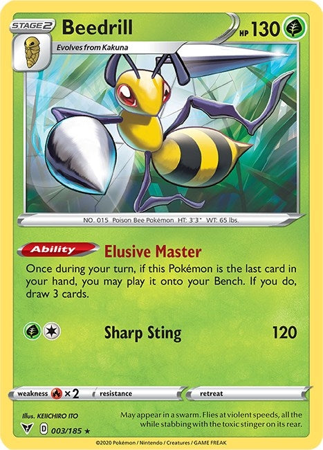 Image for Beedrill (003/185) (SWSH04: Vivid Voltage) - Pokemon