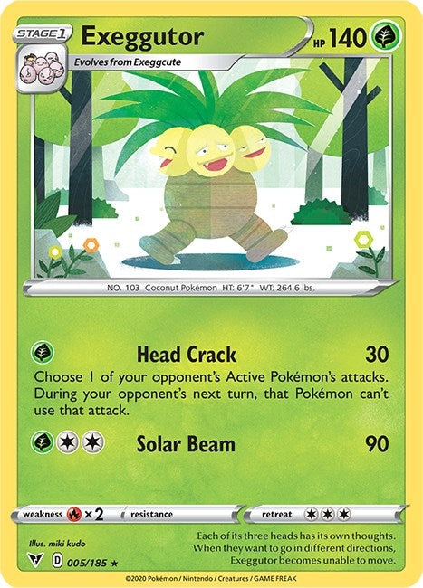 Image for Exeggutor (005/185) (SWSH04: Vivid Voltage) - Pokemon