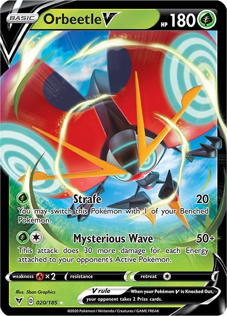 Image for Orbeetle V (020/185) (SWSH04: Vivid Voltage) - Pokemon