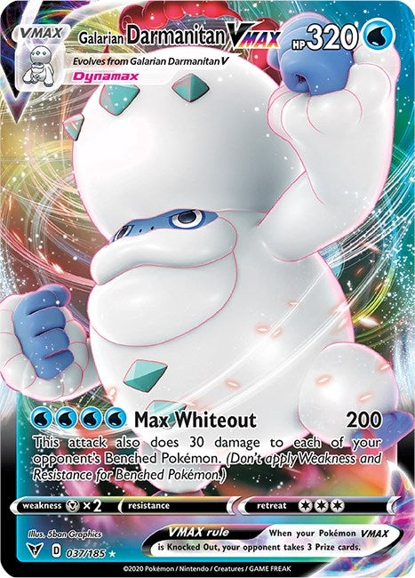 Image for Galarian Darmanitan VMAX (037/185) (SWSH04: Vivid Voltage) - Pokemon