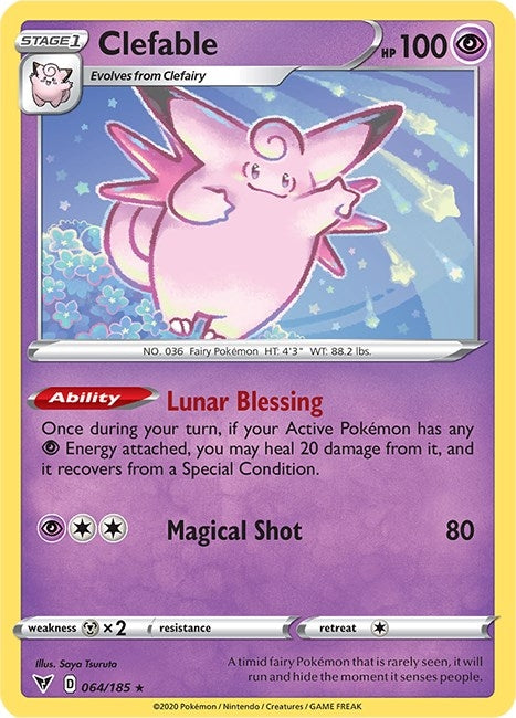 Image for Clefable (064/185) (SWSH04: Vivid Voltage) - Pokemon