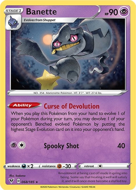 Image for Banette (068/185) (SWSH04: Vivid Voltage) - Pokemon