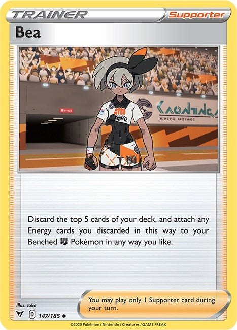 Image for Bea (147/185) (SWSH04: Vivid Voltage) - Pokemon