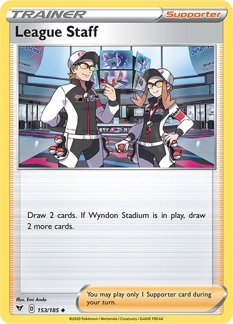 Image for League Staff (153/185) (SWSH04: Vivid Voltage) - Pokemon