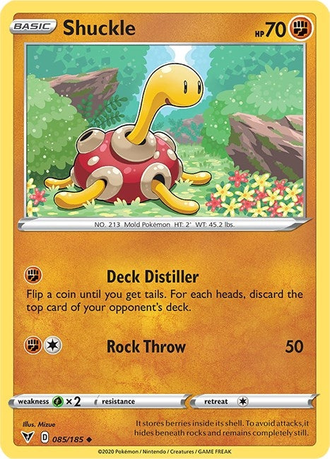 Image for Shuckle (085/185) (SWSH04: Vivid Voltage) - Pokemon