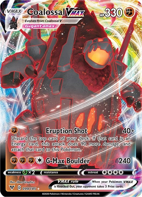 Image for Coalossal VMAX (099/185) (SWSH04: Vivid Voltage) - Pokemon