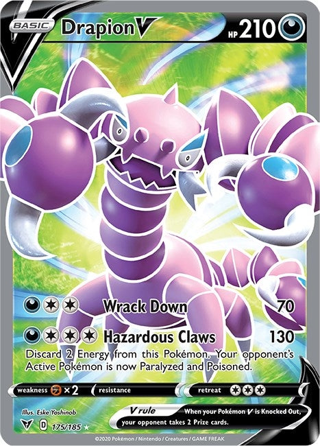 Image for Drapion V (Full Art) (175/185) (SWSH04: Vivid Voltage) - Pokemon