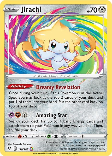 Image for Jirachi (119/185) (SWSH04: Vivid Voltage) - Pokemon