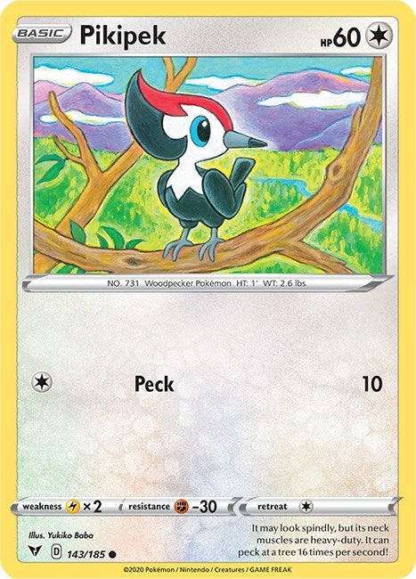 Image for Pikipek (143/185) (SWSH04: Vivid Voltage) - Pokemon