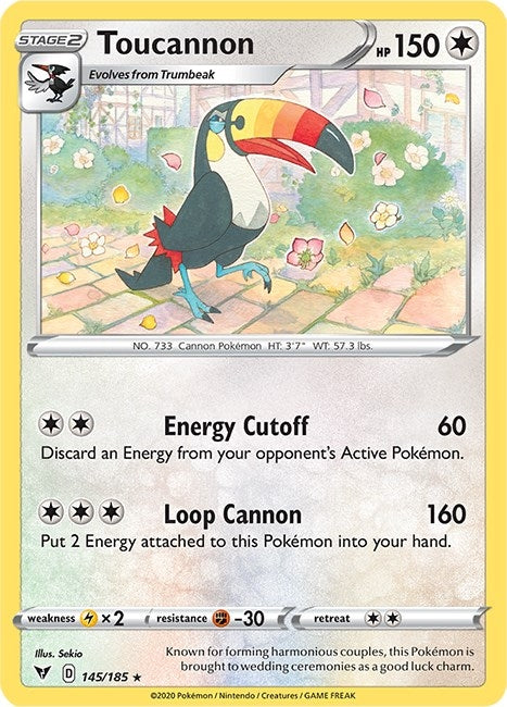 Image for Toucannon (145/185) (SWSH04: Vivid Voltage) - Pokemon