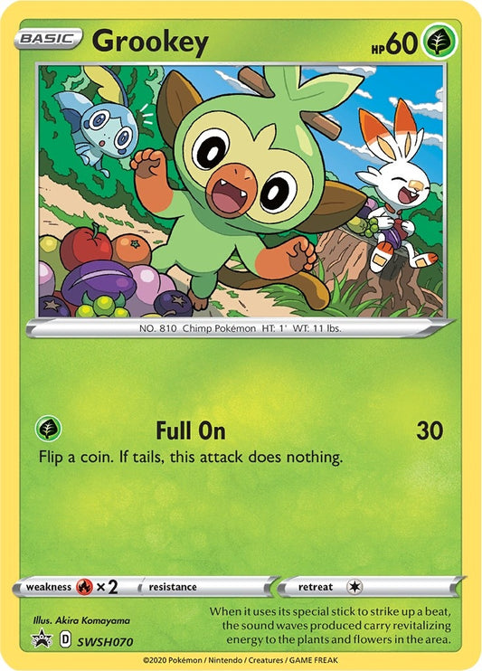 Image for Grookey - SWSH070 (SWSH070) (SWSH: Sword & Shield Promo Cards) - Pokemon