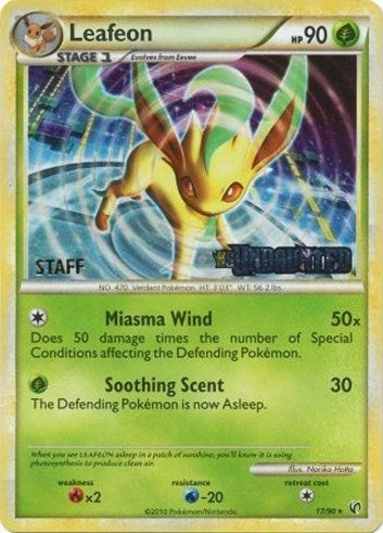 Image for Leafeon - 17/90 (Prerelease) [Staff] (17/90) (Nintendo Promos) - Pokemon