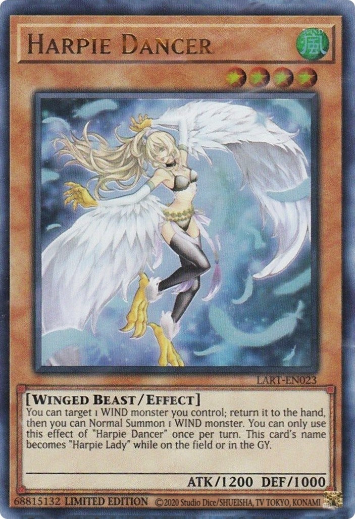 Image for Harpie Dancer (LART-EN023) (The Lost Art Promotion) (LART) - YuGiOh