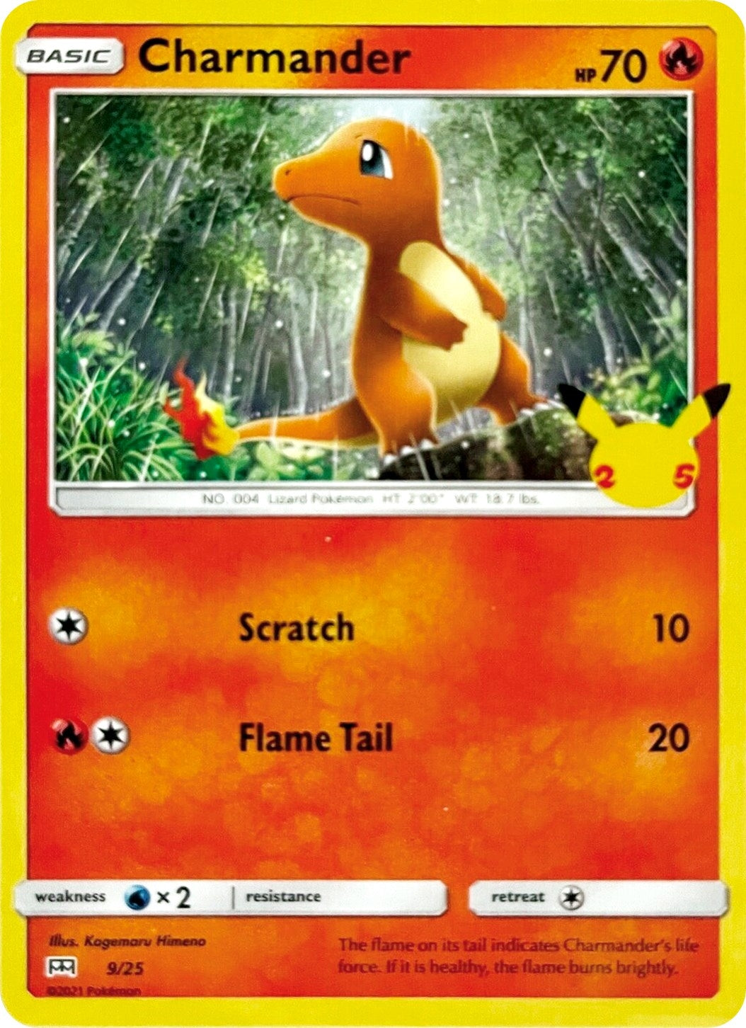 Image for Charmander (009/025) (McDonald's 25th Anniversary Promos) - Pokemon