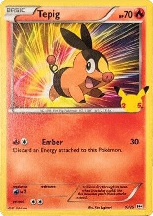 Image for Tepig (013/025) (McDonald's 25th Anniversary Promos) - Pokemon