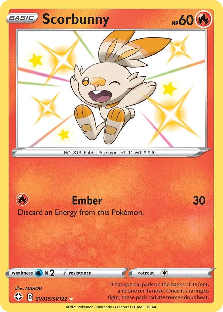 Image for Scorbunny (SV015/SV122) (Shining Fates: Shiny Vault) - Pokemon