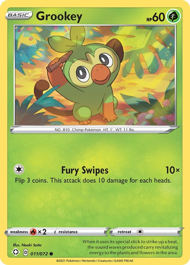 Image for Grookey (011/072) (Shining Fates) - Pokemon