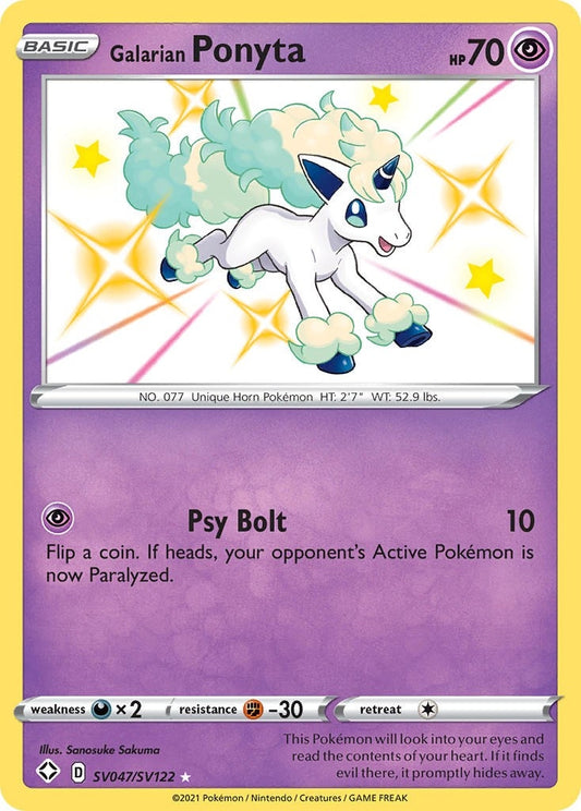 Image for Galarian Ponyta (SV047/SV122) (Shining Fates: Shiny Vault) - Pokemon