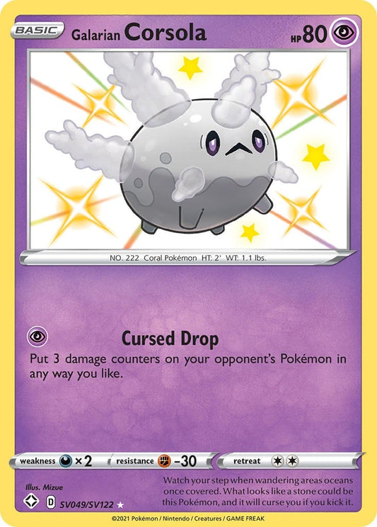 Image for Galarian Corsola (SV049/SV122) (Shining Fates: Shiny Vault) - Pokemon