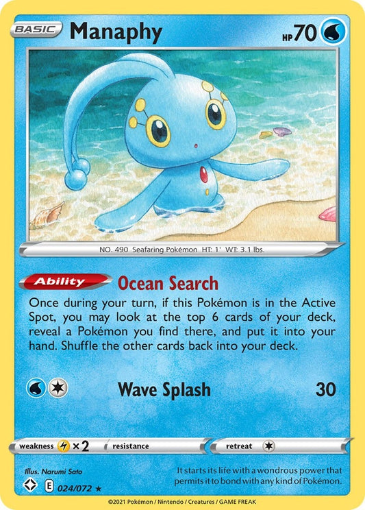 Image for Manaphy (024/072) (Shining Fates) - Pokemon