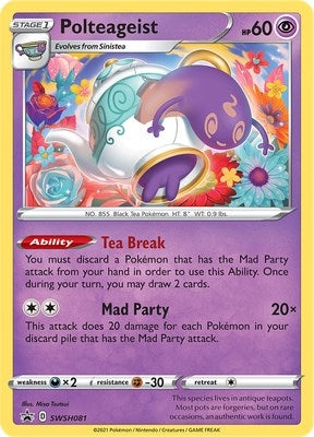 Image for Polteageist - SWSH081 (SWSH081) (SWSH: Sword & Shield Promo Cards) - Pokemon