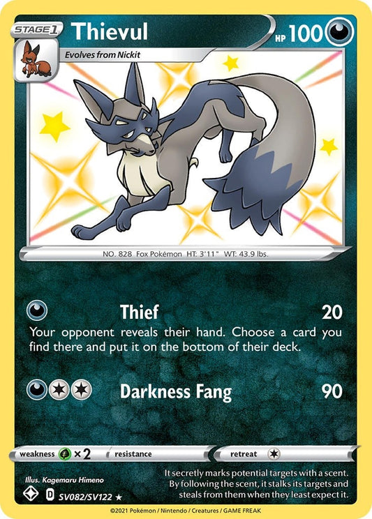 Image for Thievul (SV082/SV122) (Shining Fates: Shiny Vault) - Pokemon