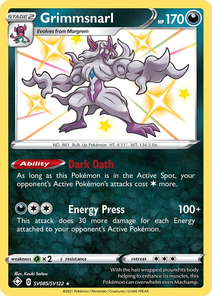 Image for Grimmsnarl (SV085/SV122) (Shining Fates: Shiny Vault) - Pokemon