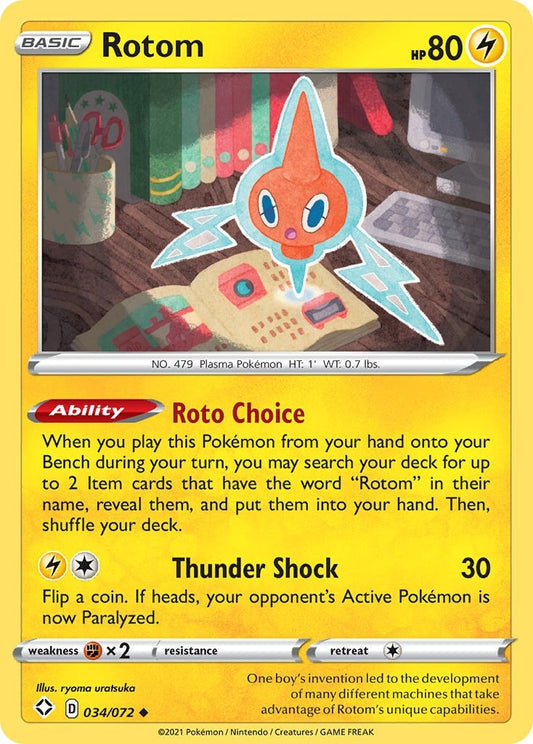 Image for Rotom (034/072) (Shining Fates) - Pokemon