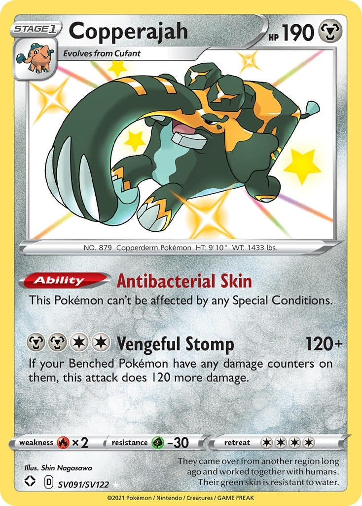 Image for Copperajah (SV091/SV122) (Shining Fates: Shiny Vault) - Pokemon