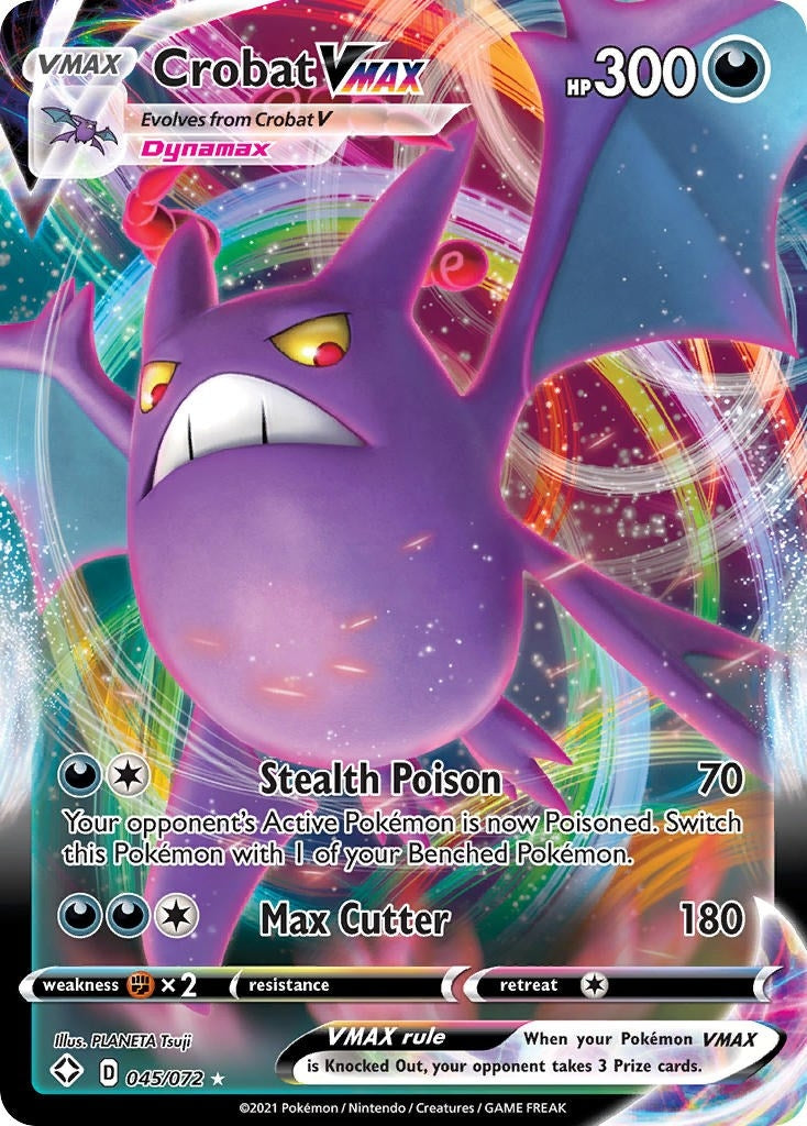 Image for Crobat VMAX (045/072) (Shining Fates) - Pokemon