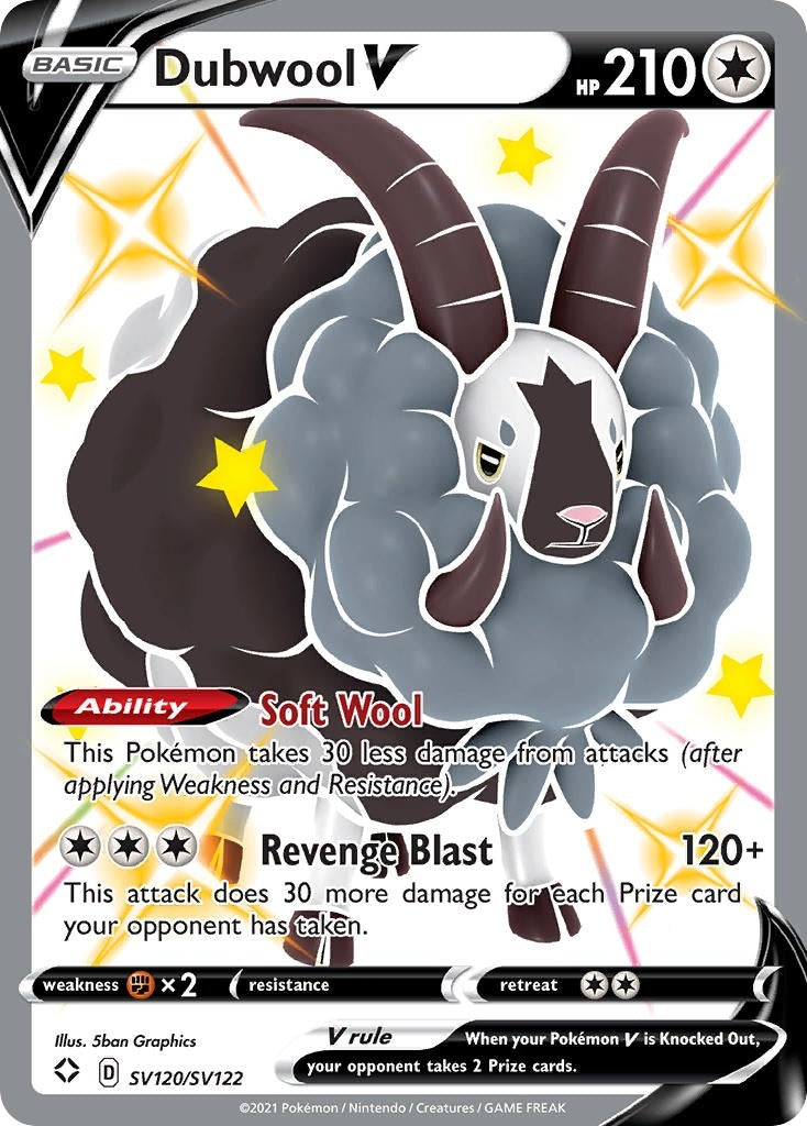 Image for Dubwool V (SV120/SV122) (Shining Fates: Shiny Vault) - Pokemon