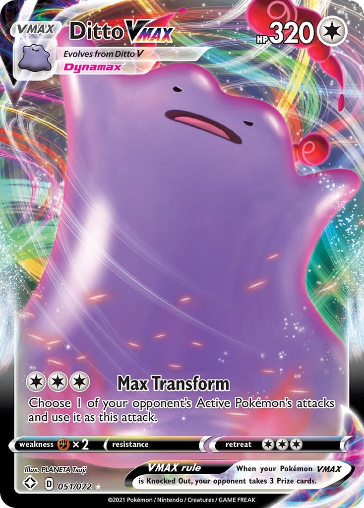 Image for Ditto VMAX (051/072) (Shining Fates) - Pokemon