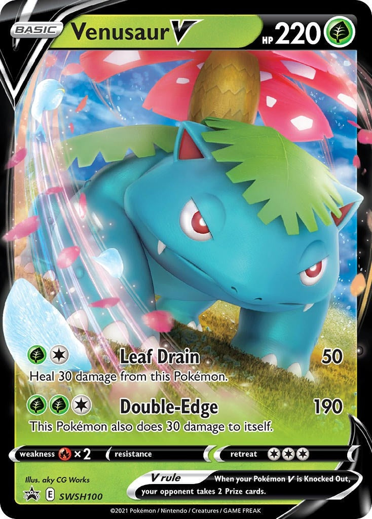 Image for Venusaur V - SWSH100 (SWSH100) (SWSH: Sword & Shield Promo Cards) - Pokemon