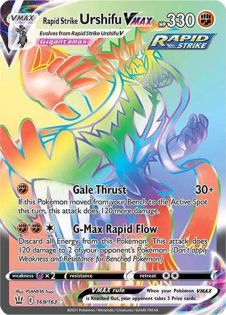 Image for Rapid Strike Urshifu VMAX (Secret) (169/163) (SWSH05: Battle Styles) - Pokemon