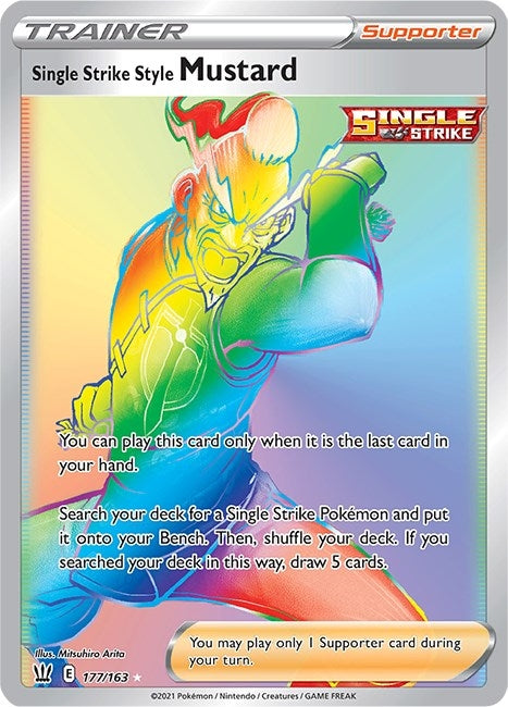 Image for Single Strike Style Mustard (Secret) (177/163) (SWSH05: Battle Styles) - Pokemon