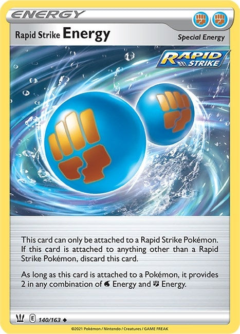 Image for Rapid Strike Energy (140/163) (SWSH05: Battle Styles) - Pokemon