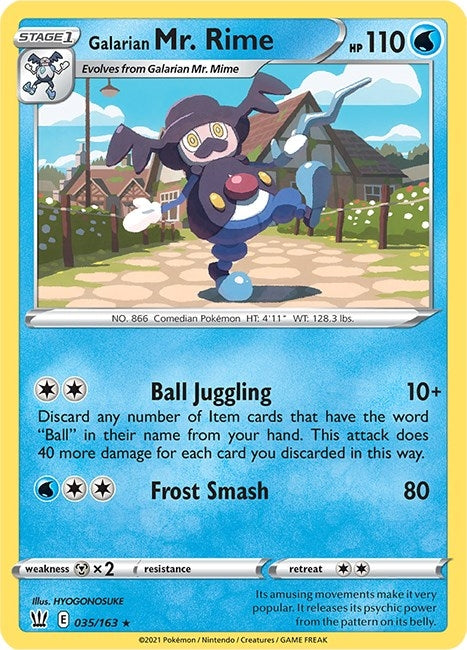Image for Galarian Mr. Rime (035/163) (SWSH05: Battle Styles) - Pokemon