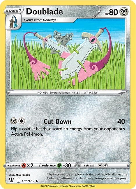 Image for Doublade (106/163) (SWSH05: Battle Styles) - Pokemon